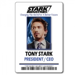 Tony Stark owner of Stark Industries ID badge accessory